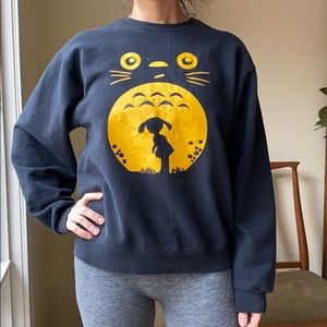 Unisex Totoro crew neck sweatshirt